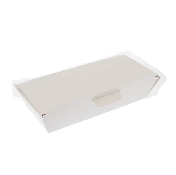 LARGE WHITE PAPER FISH AND CHIP BOX