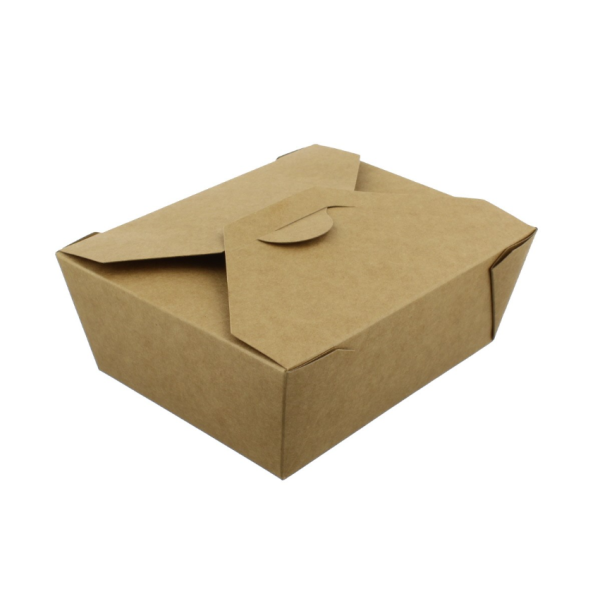 NO 8 LEAF LEAKPROOF BROWN KRAFT FOOD BOXES