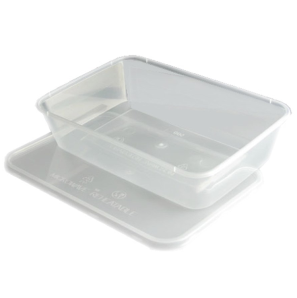 OLYMPIA 650CC PLASTIC TAKEAWAY CONTAINER WITH LID [PACK OF 250]
