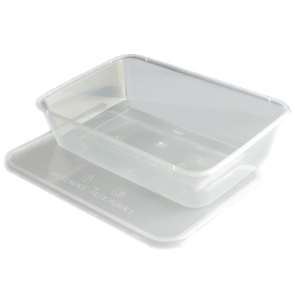 Olympia 500ml Plastic Container with Lid – Pack 250